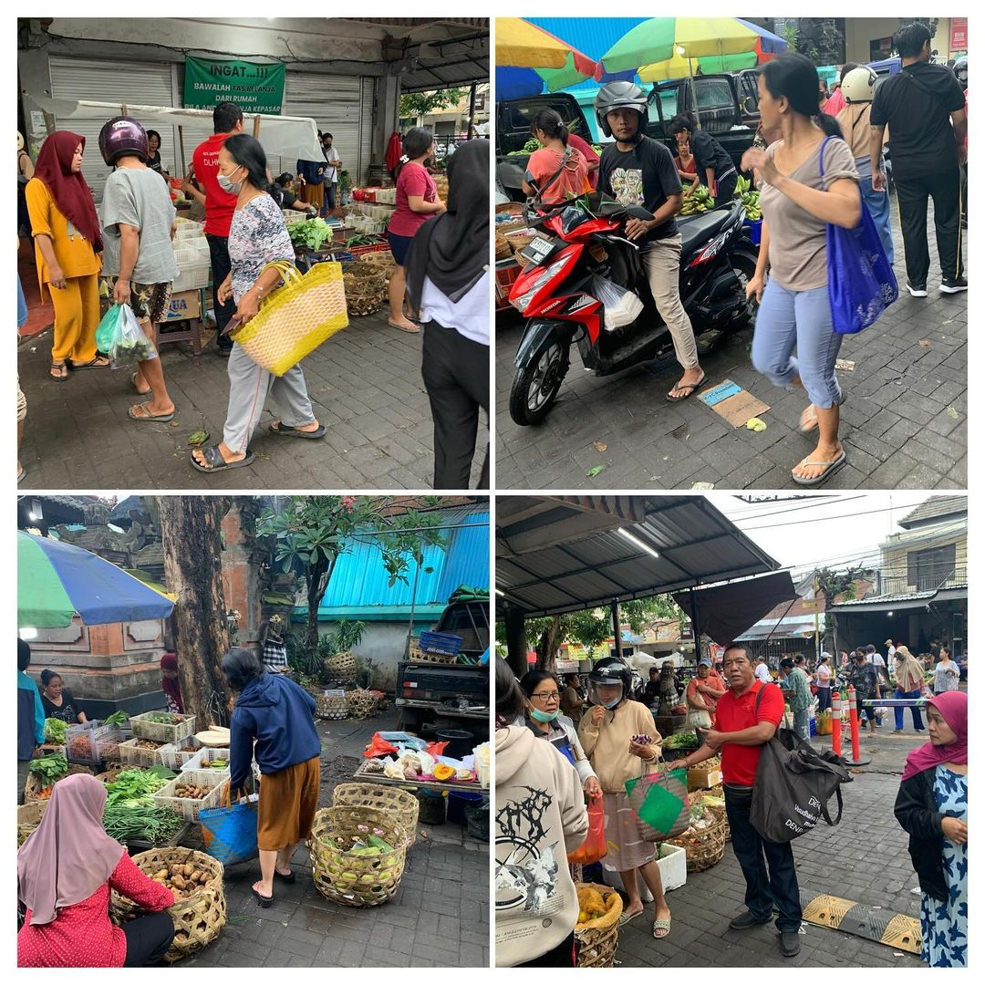 Ingat selalu sedia / bawa tas ramah lingkungan sebelum belanja ke swalayan / ke pasar yaaa..